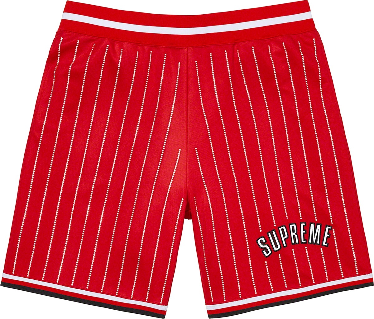 Rhinestone Stripe Basketball Short view 4